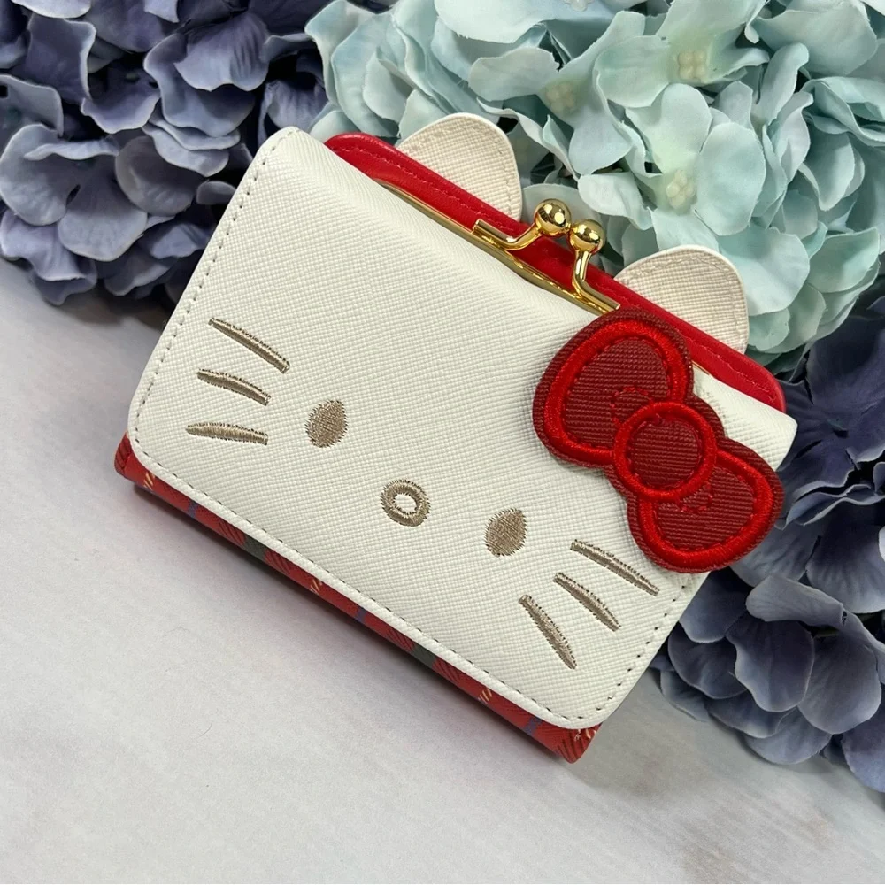 Red and White Hello Kitty Wallet and Coin Purse - Picture 3 of 16
